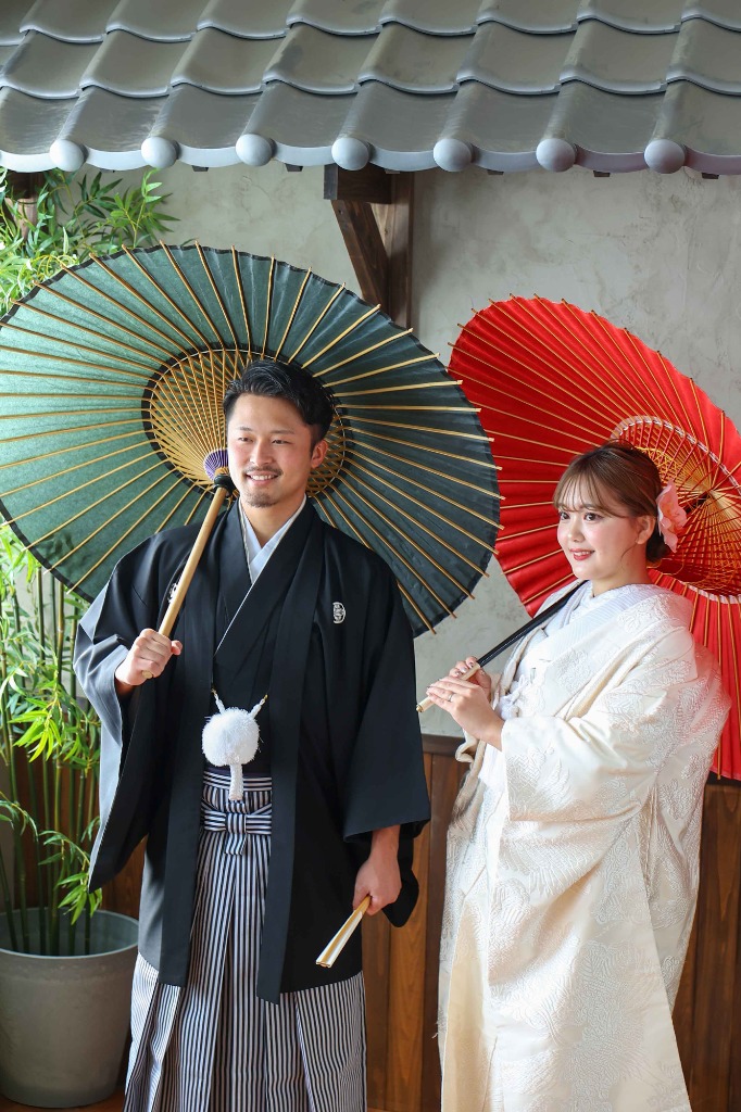 名古屋の由緒ある日本庭園でのロケーションフォト